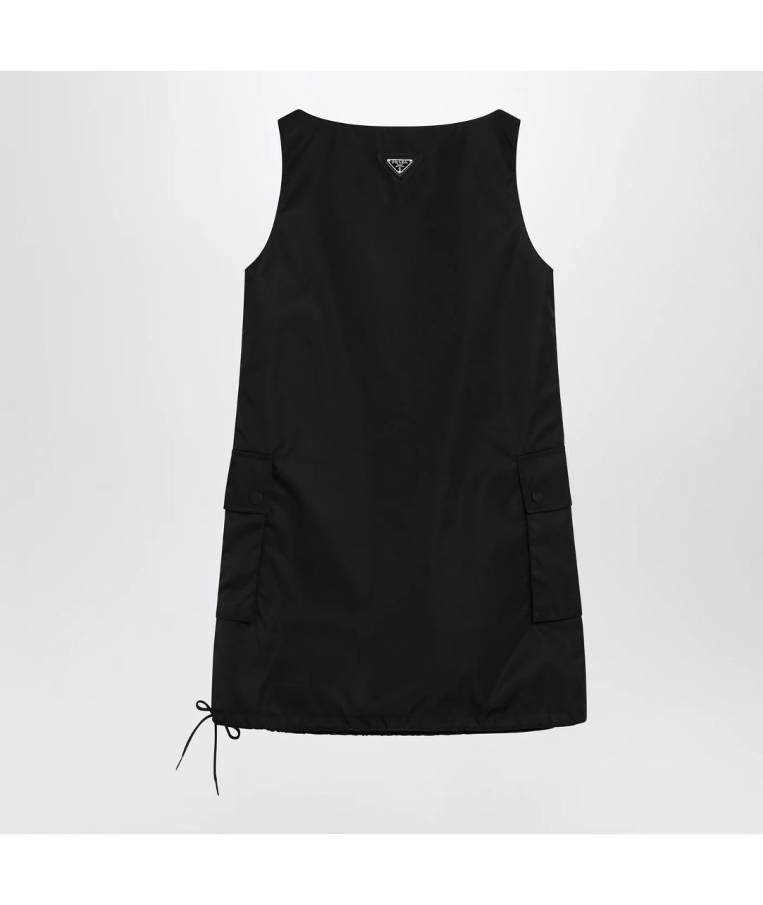PRADA Черное синтетическое повседневное платье, фото 2