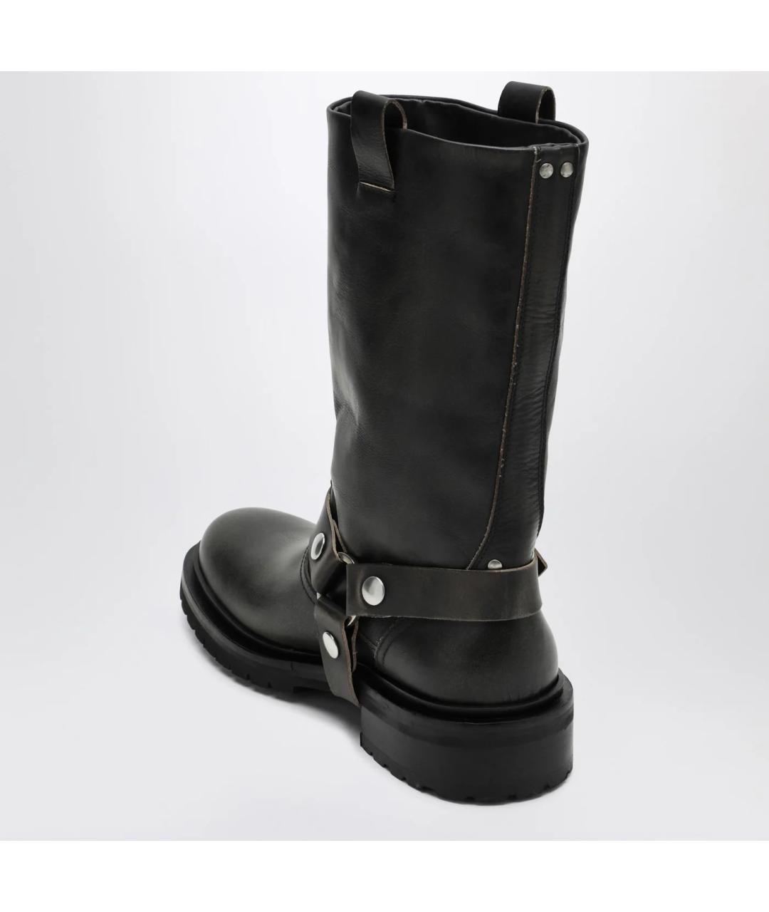 GOLDEN GOOSE DELUXE BRAND Черные кожаные сапоги, фото 2