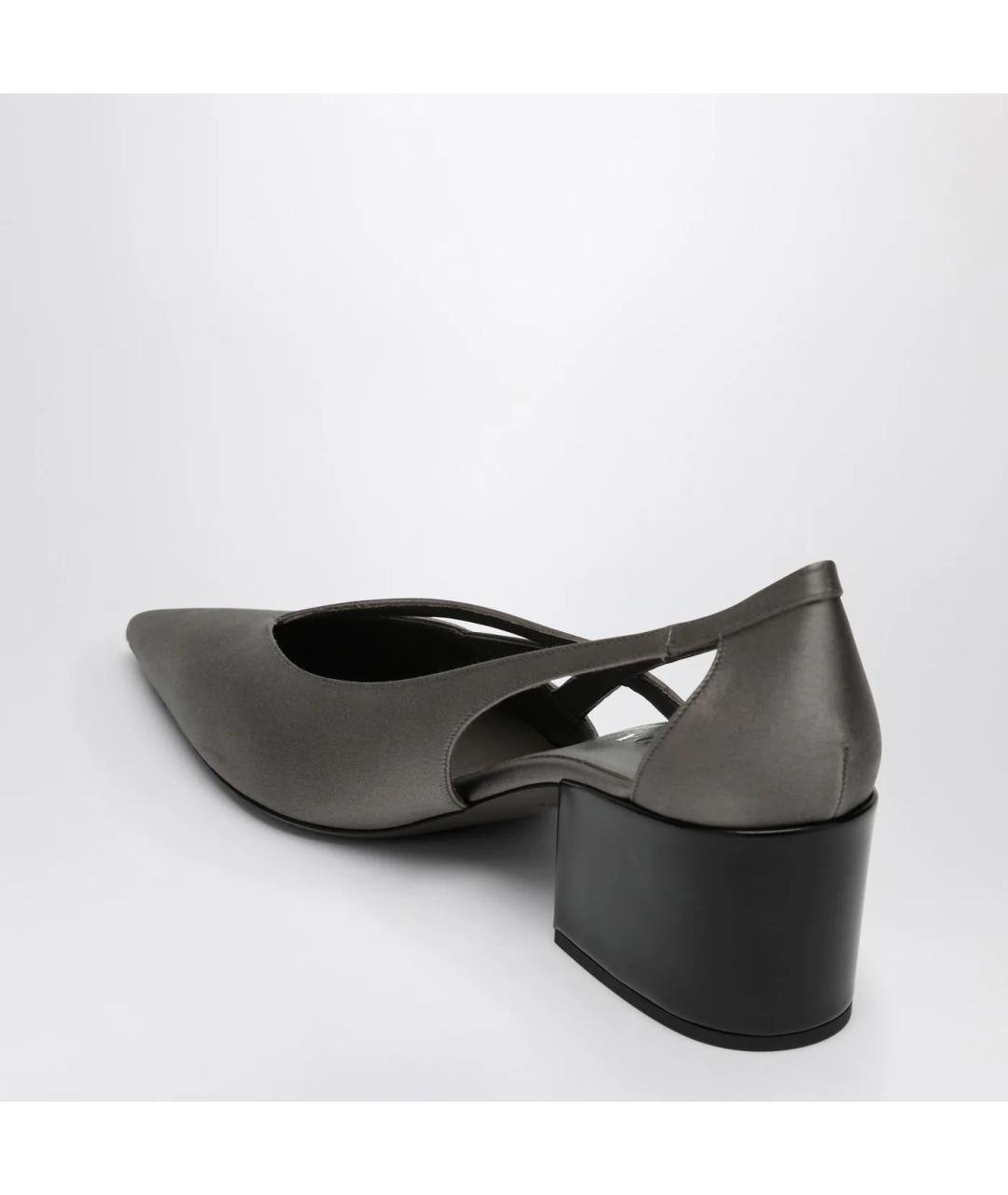 PRADA Серые текстильные туфли, фото 2