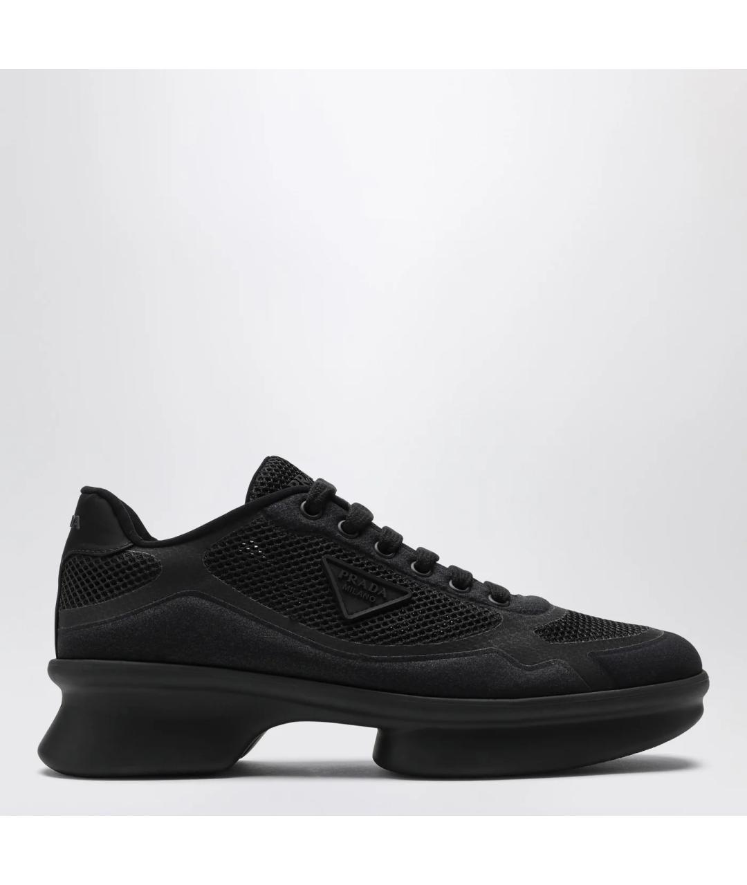 PRADA Черные кроссовки, фото 3