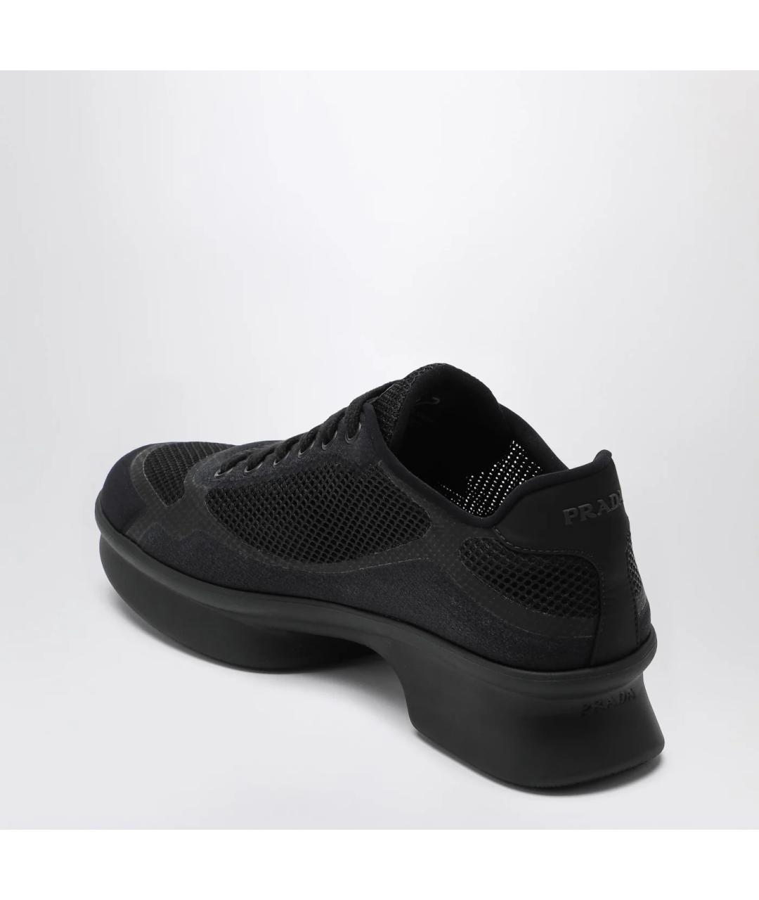PRADA Черные кроссовки, фото 2