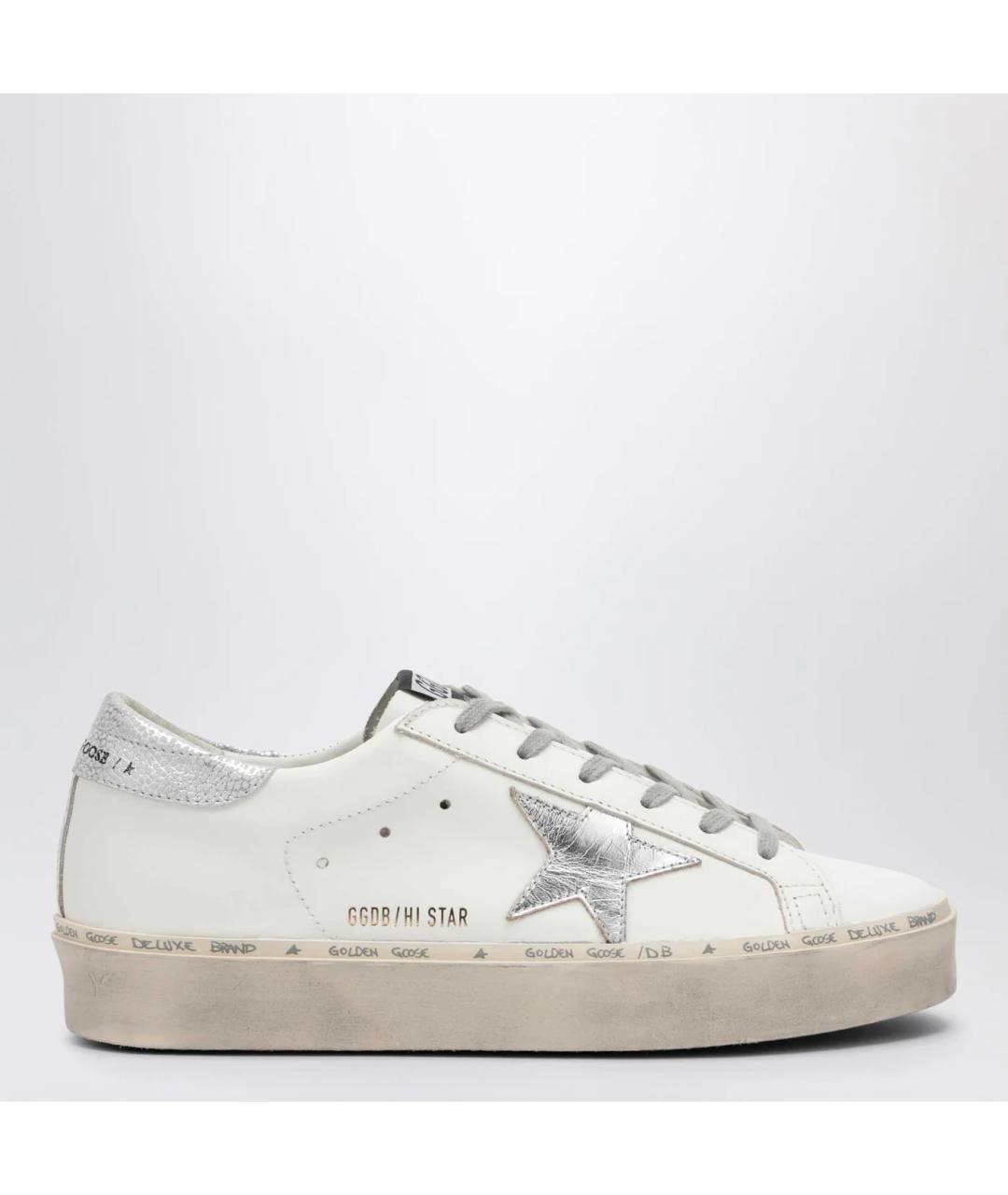 GOLDEN GOOSE DELUXE BRAND Белые кожаные кроссовки, фото 3