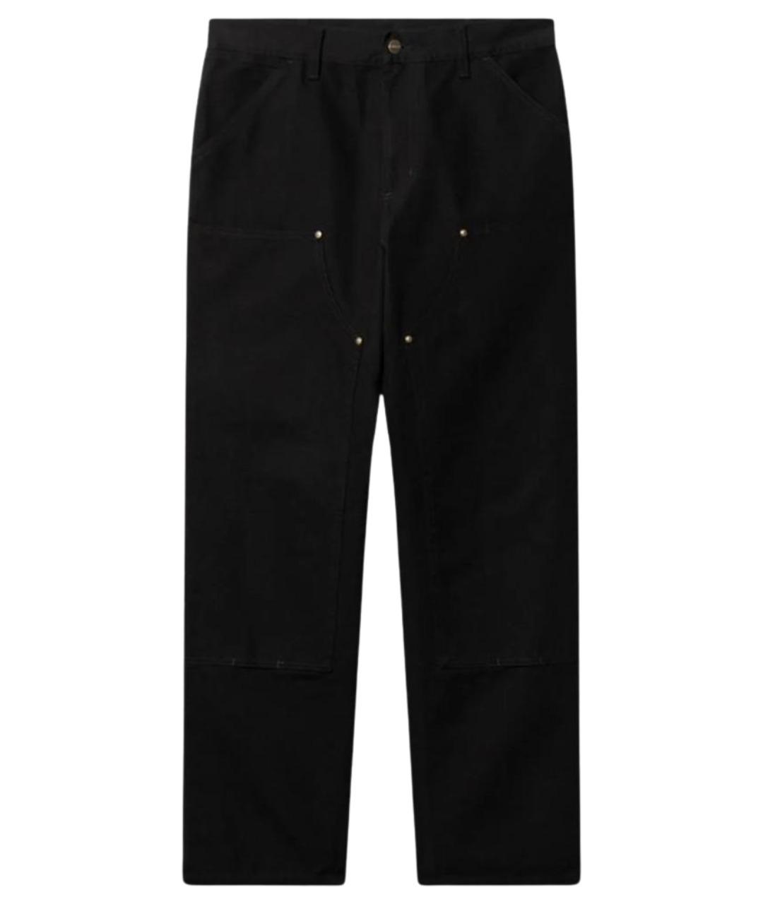 CARHARTT WIP Черные хлопковые повседневные брюки, фото 1