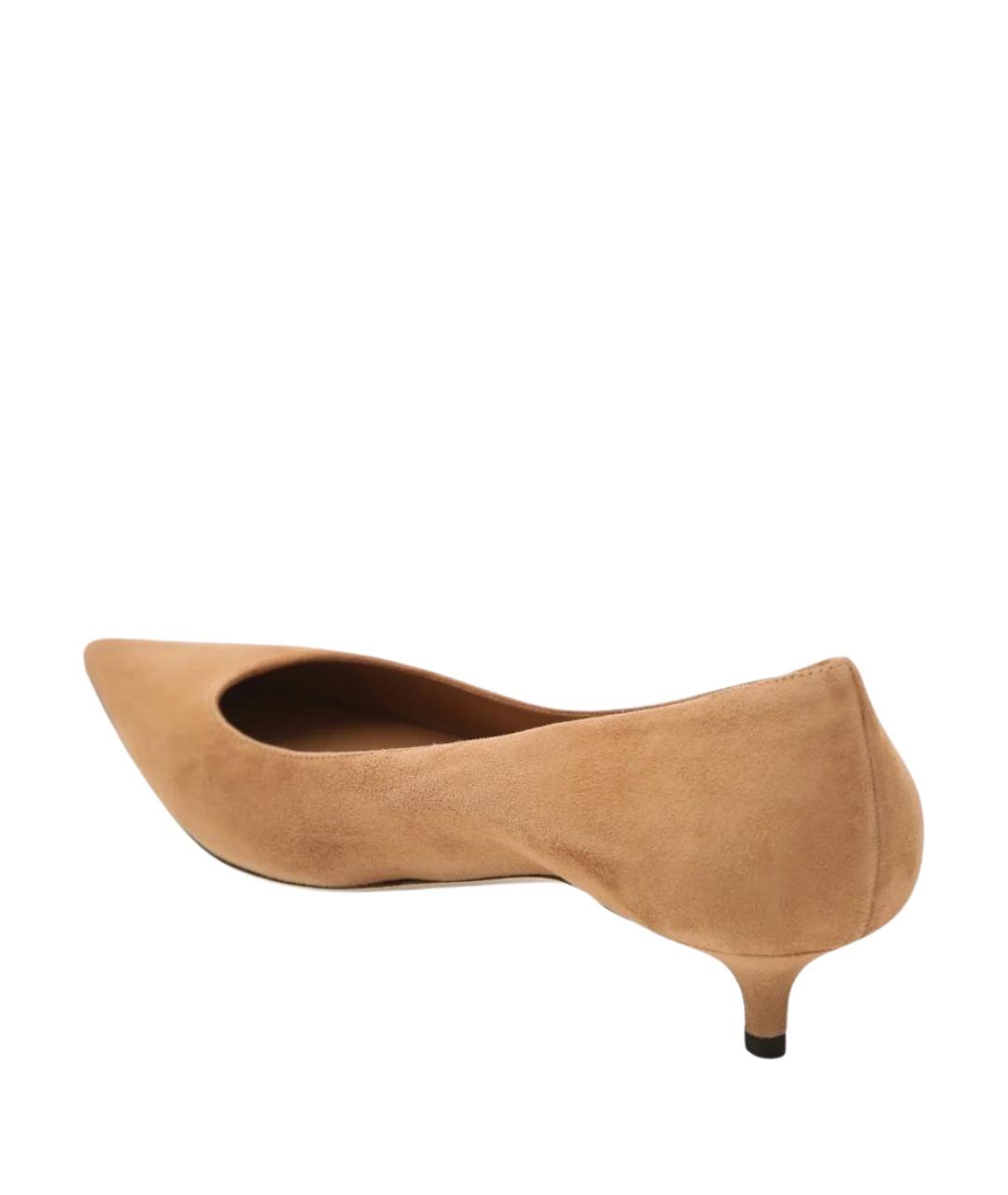 JIMMY CHOO Бежевые замшевые туфли, фото 2