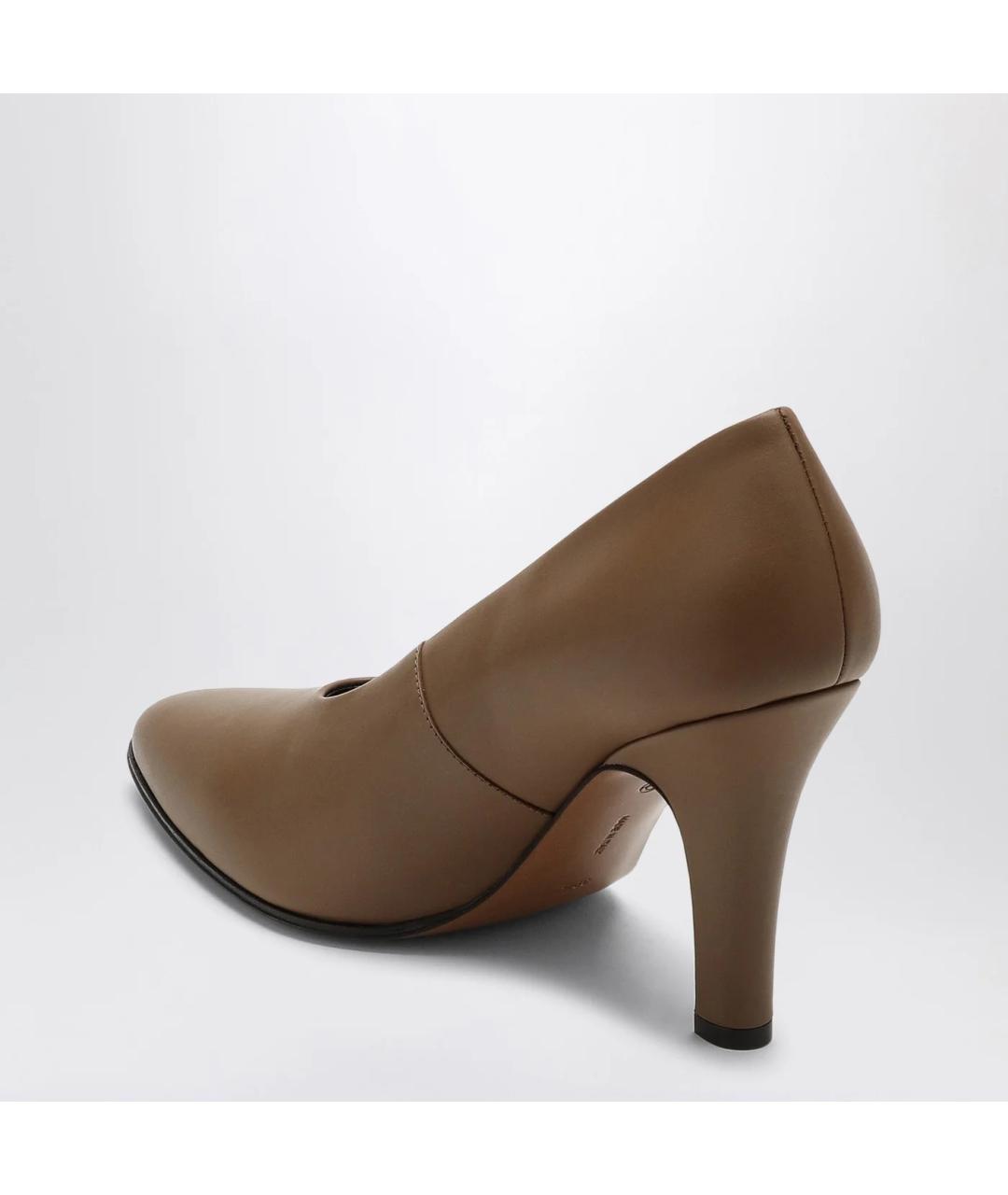 THE ROW Бежевые кожаные туфли, фото 2