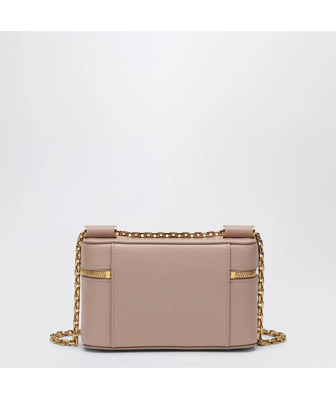 DOLCE&GABBANA Бежевая кожаная сумка через плечо, фото 2