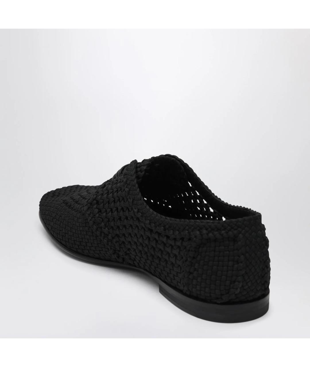 DOLCE&GABBANA Черные текстильные туфли, фото 2