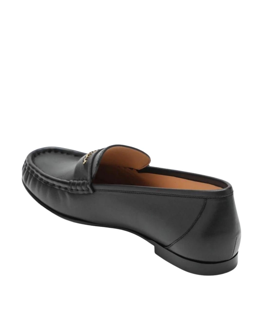 CHLOE Черные кожаные лоферы, фото 2