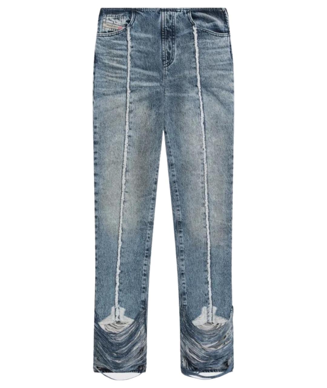 DIESEL Синие хлопковые прямые джинсы, фото 1