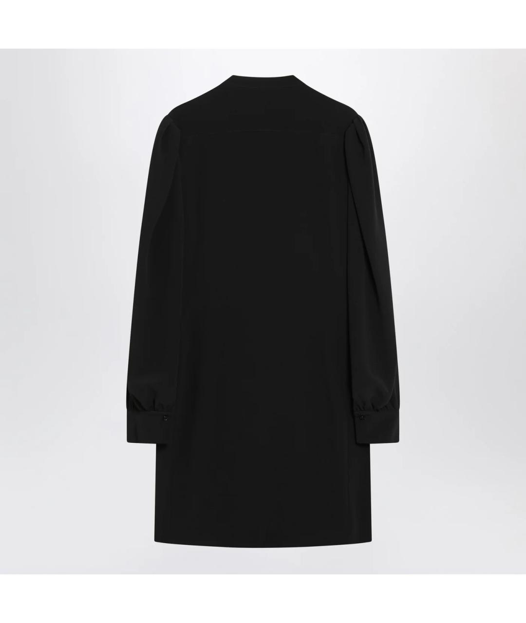 CHLOE Черное шелковое повседневное платье, фото 2