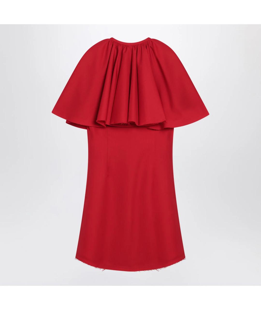 Ami Paris Красное шерстяное коктейльное платье, фото 2