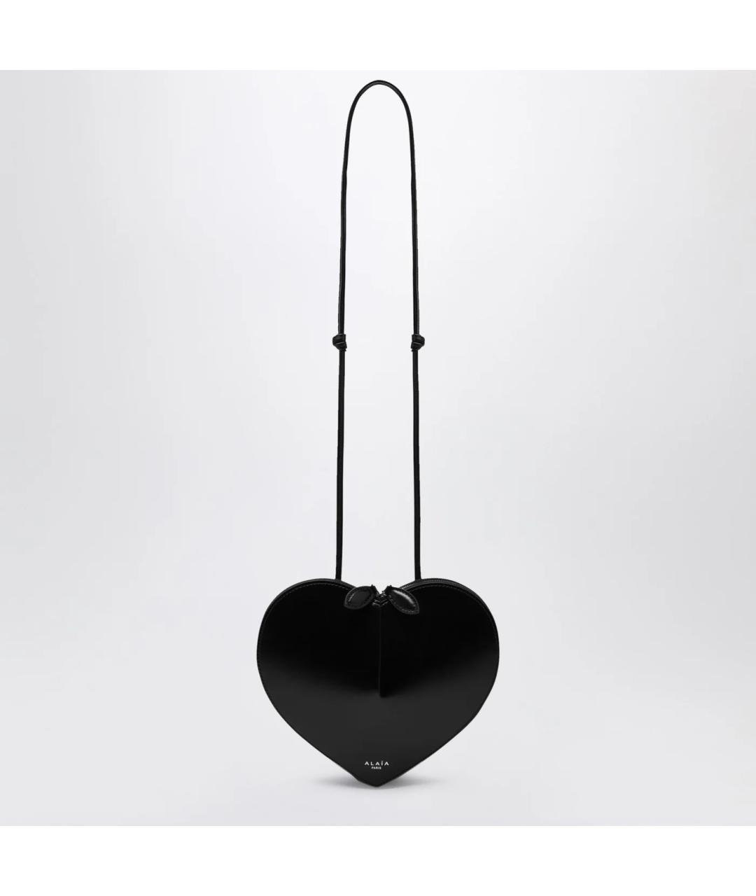 ALAIA Черная кожаная сумка через плечо, фото 3