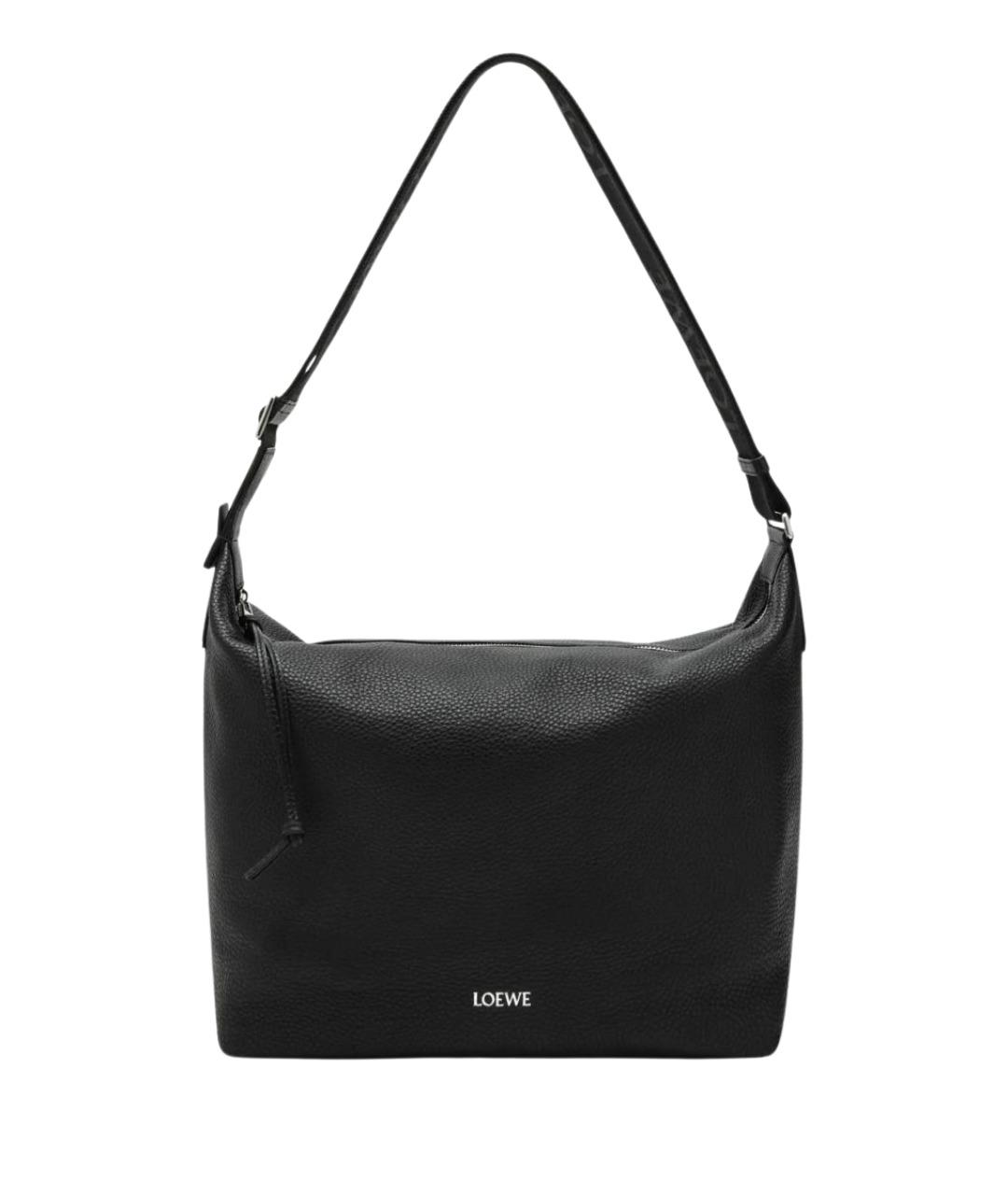 LOEWE Черная кожаная сумка на плечо, фото 1