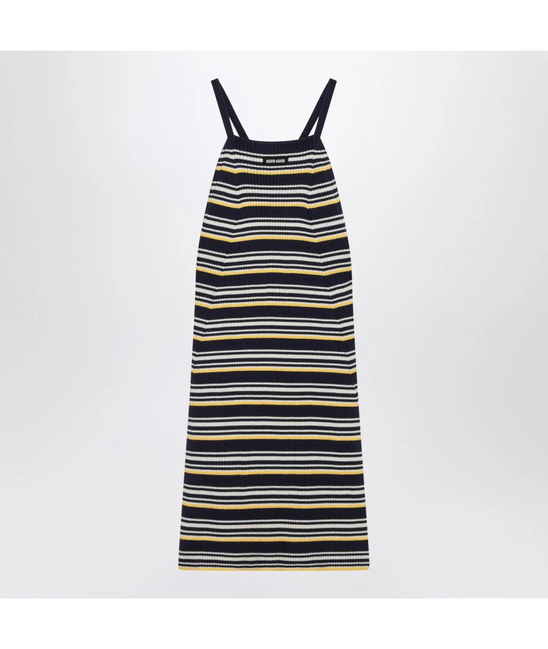 MIU MIU Мульти хлопковое повседневное платье, фото 3