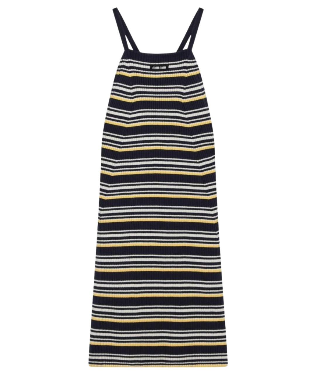 MIU MIU Мульти хлопковое повседневное платье, фото 1