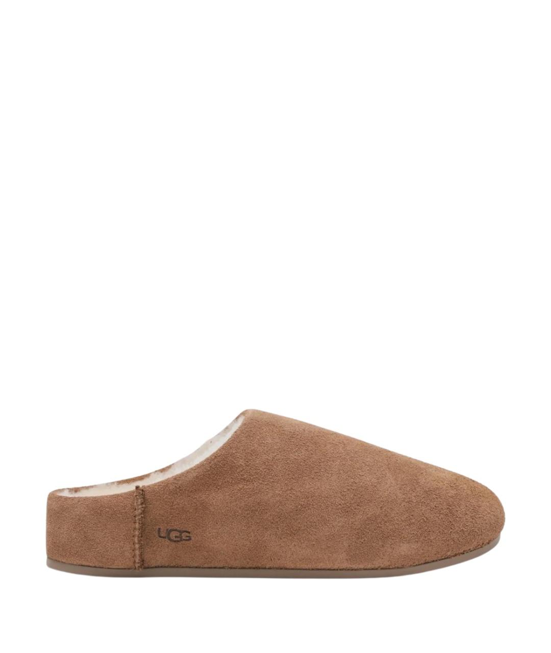 UGG AUSTRALIA Коричневые замшевые мюли, фото 1