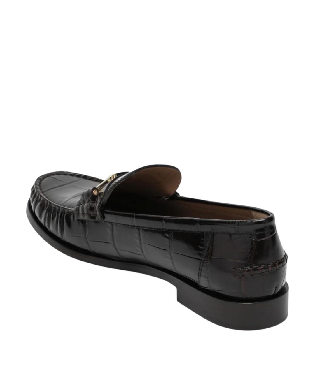 FERRAGAMO Коричневые кожаные мокасины, фото 2