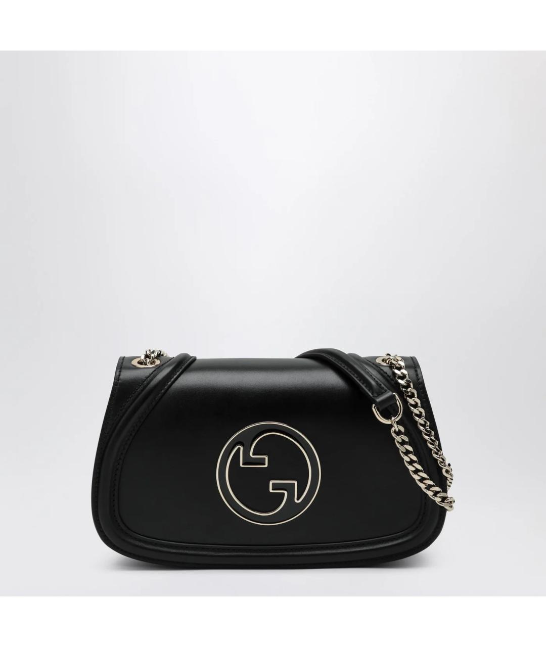 GUCCI Черная кожаная сумка через плечо, фото 3