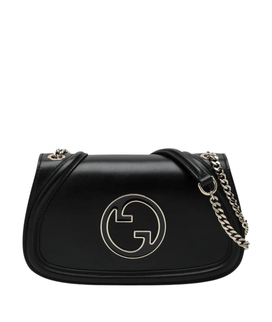 GUCCI Черная кожаная сумка через плечо, фото 1