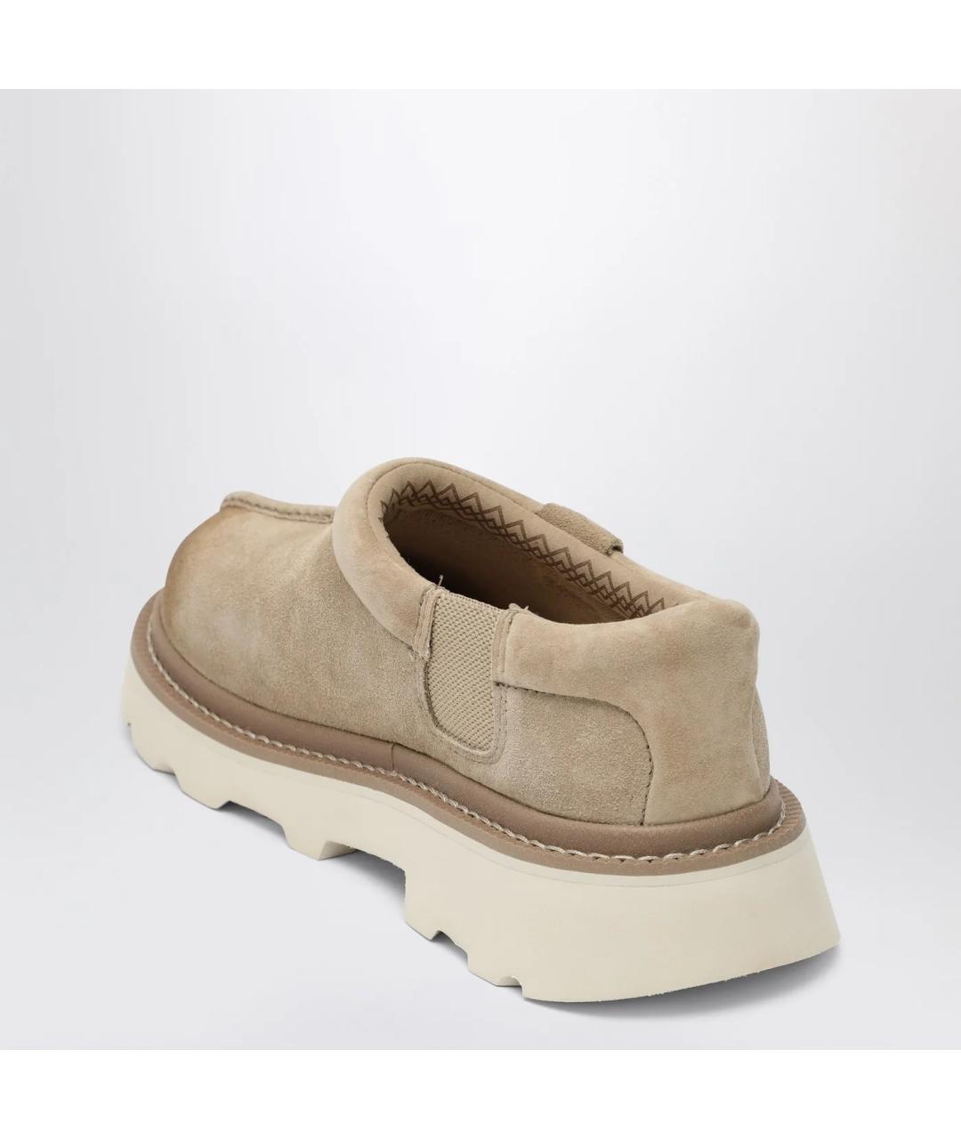 UGG AUSTRALIA Бежевые замшевые низкие ботинки, фото 2