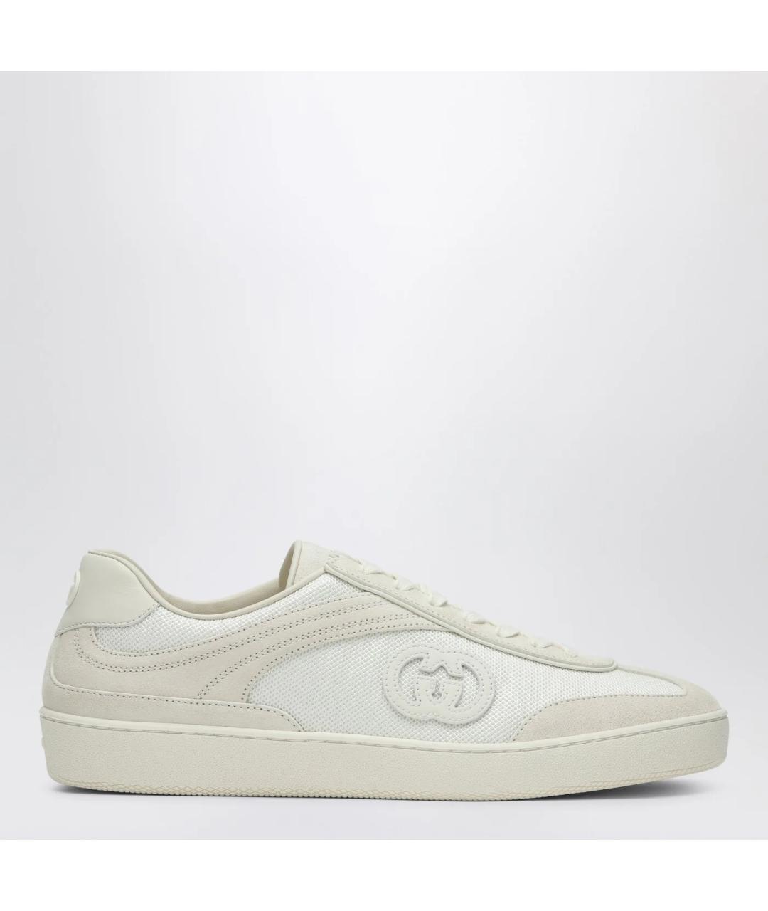 GUCCI Бежевые кожаные кеды, фото 3