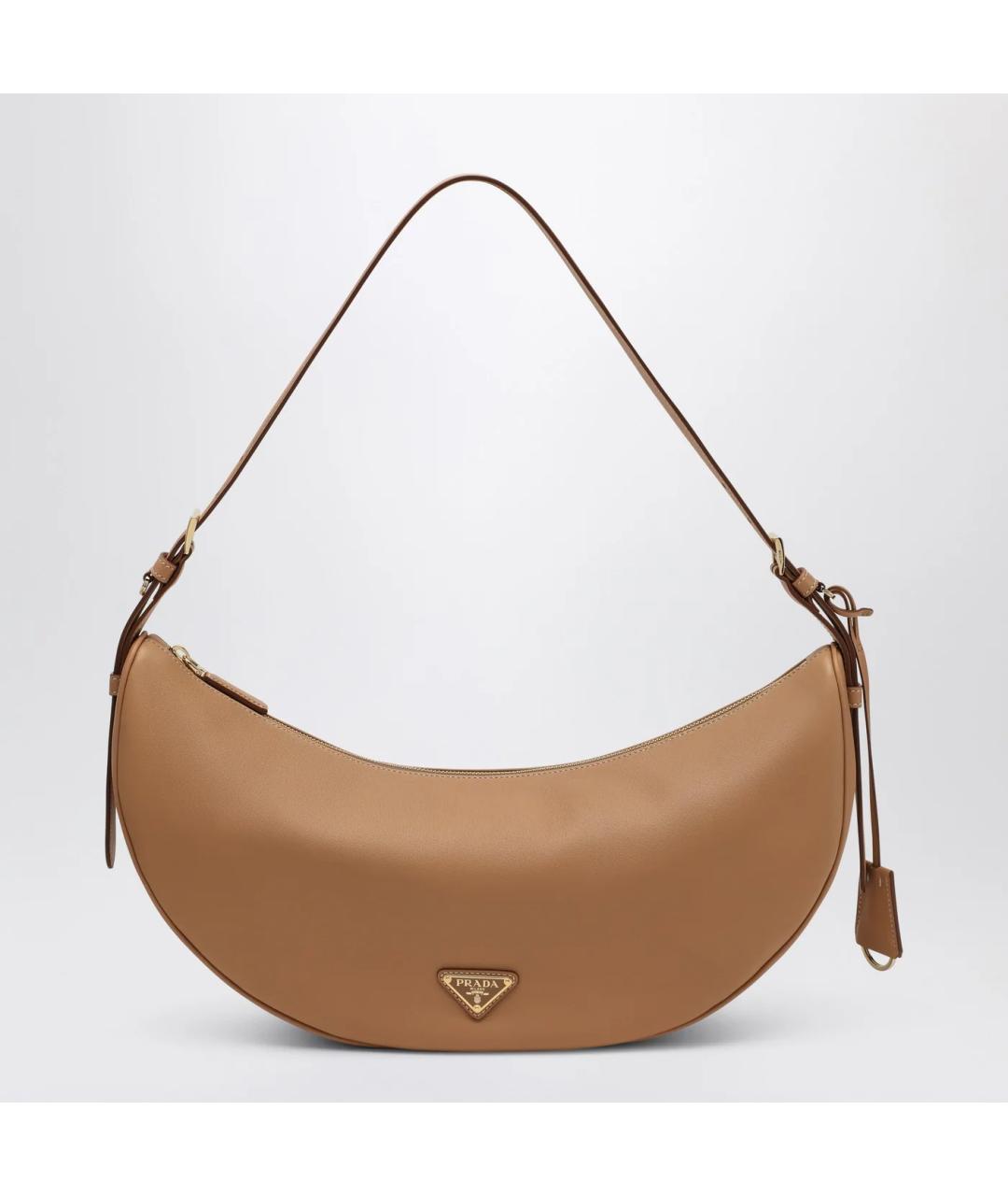 PRADA Коричневая кожаная сумка через плечо, фото 3