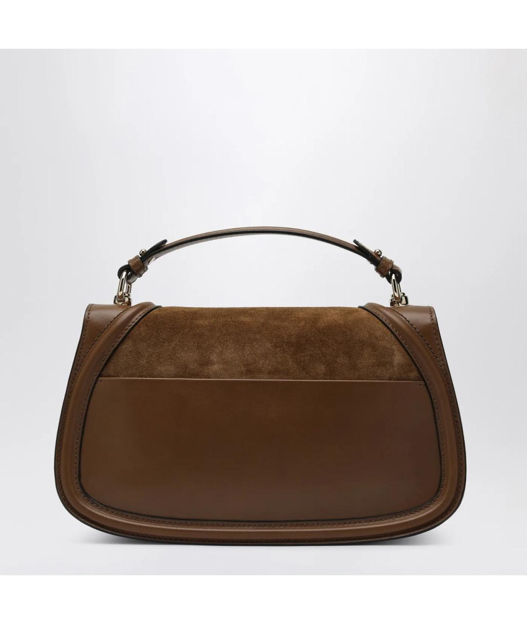 GUCCI Коричневая замшевая сумка через плечо, фото 2