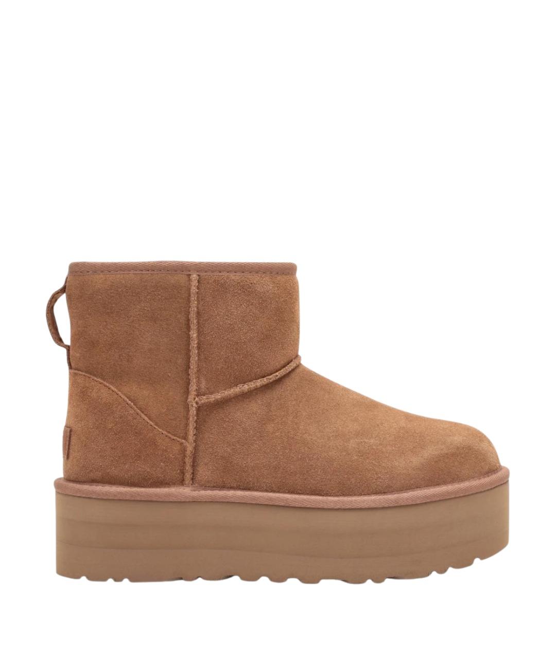 UGG AUSTRALIA Коричневые замшевые полусапоги, фото 1