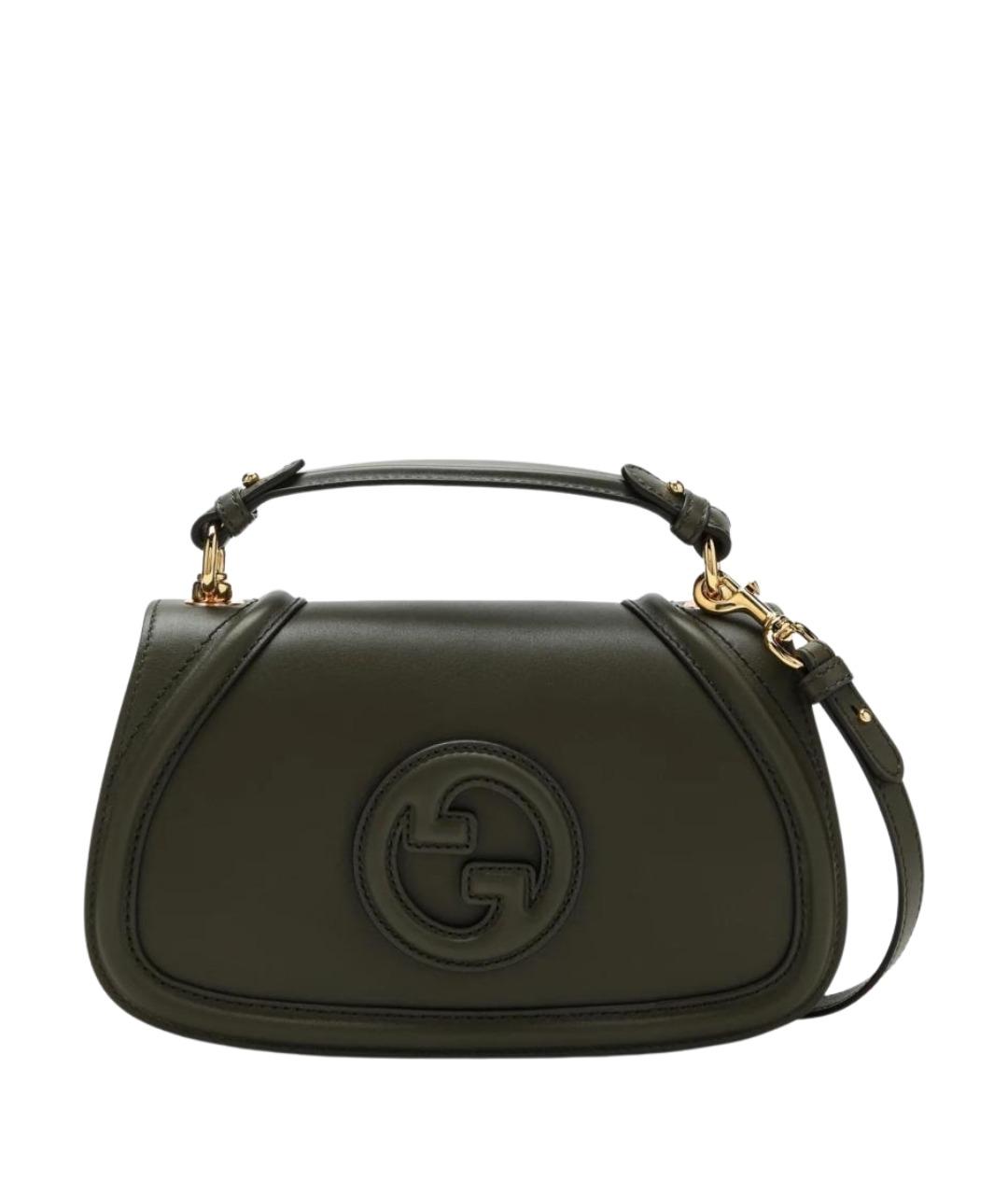 GUCCI Зеленая кожаная сумка через плечо, фото 1