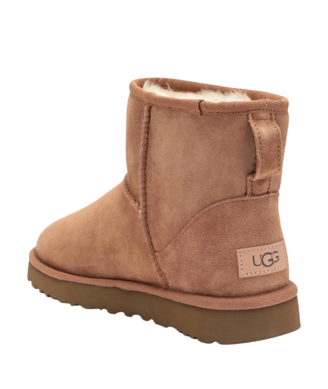 UGG AUSTRALIA Коричневые замшевые сапоги, фото 2
