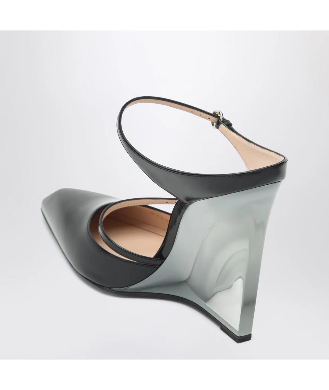 GUCCI Черные мюли из лакированной кожи, фото 2