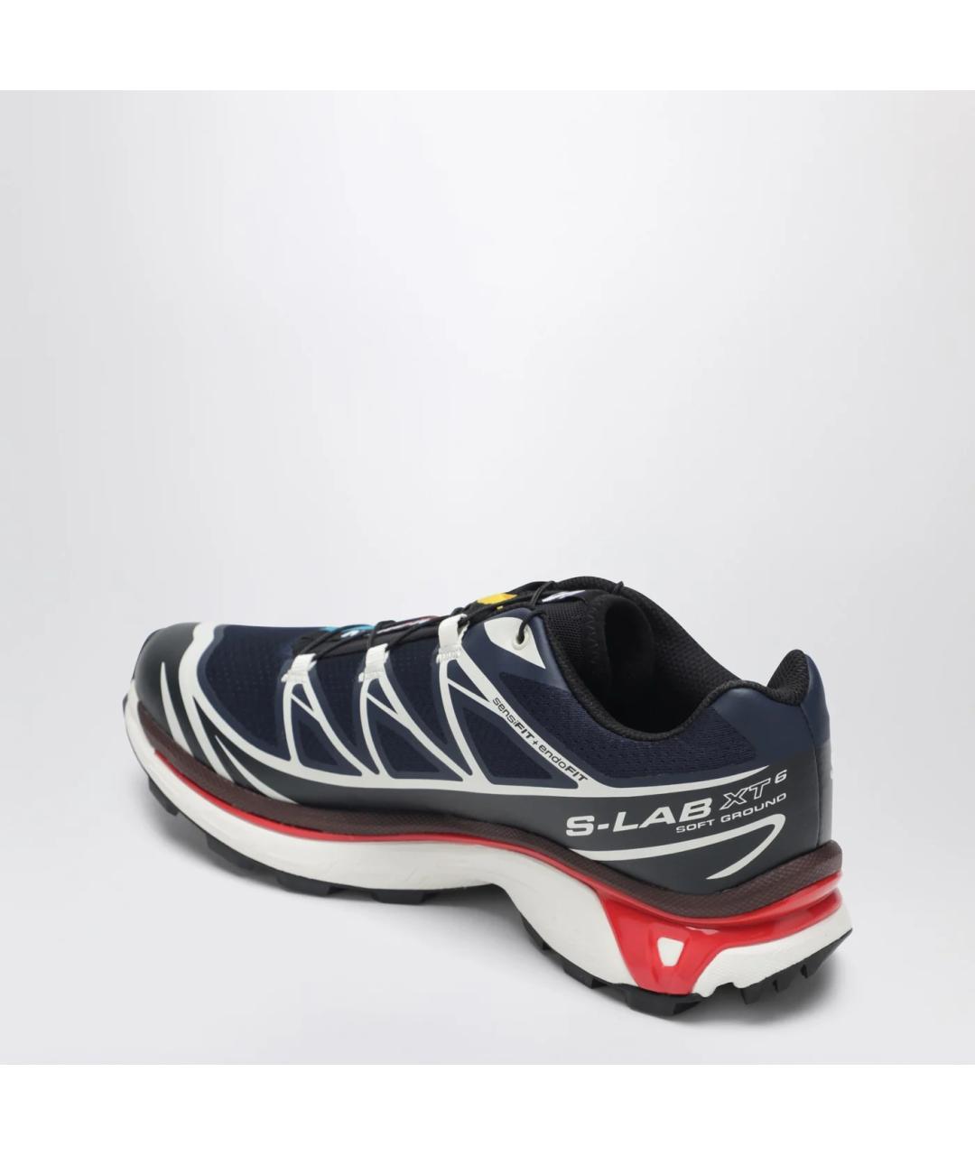 SALOMON Синие синтетические низкие кроссовки / кеды, фото 2