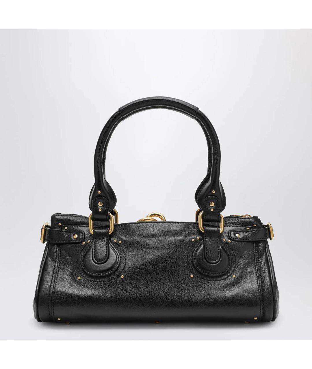 CHLOE Черная кожаная сумка через плечо, фото 2