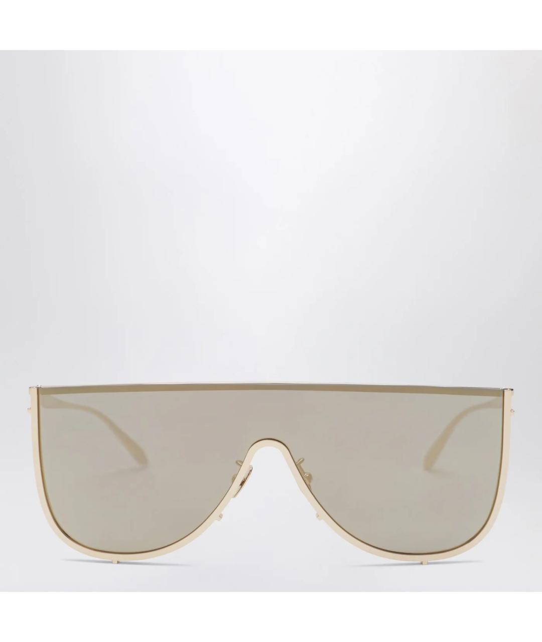 ALAIA Золотые металлические солнцезащитные очки, фото 3