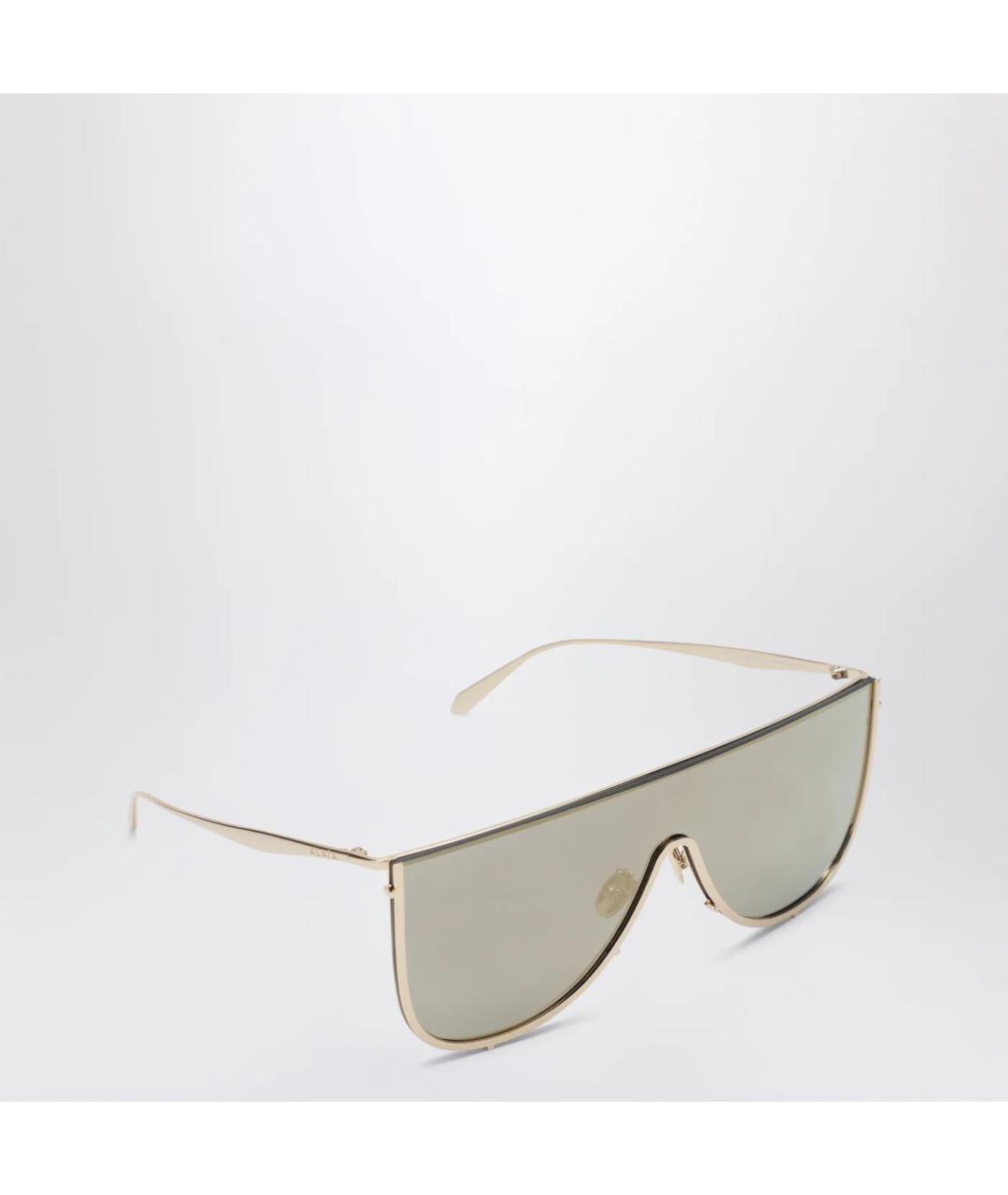 ALAIA Золотые металлические солнцезащитные очки, фото 2