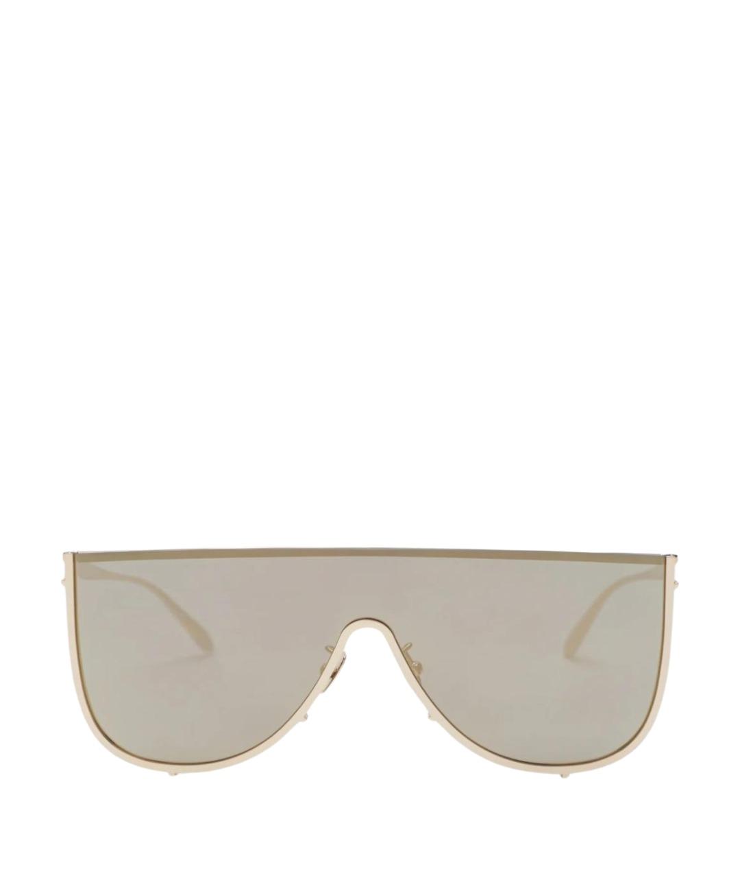 ALAIA Золотые металлические солнцезащитные очки, фото 1
