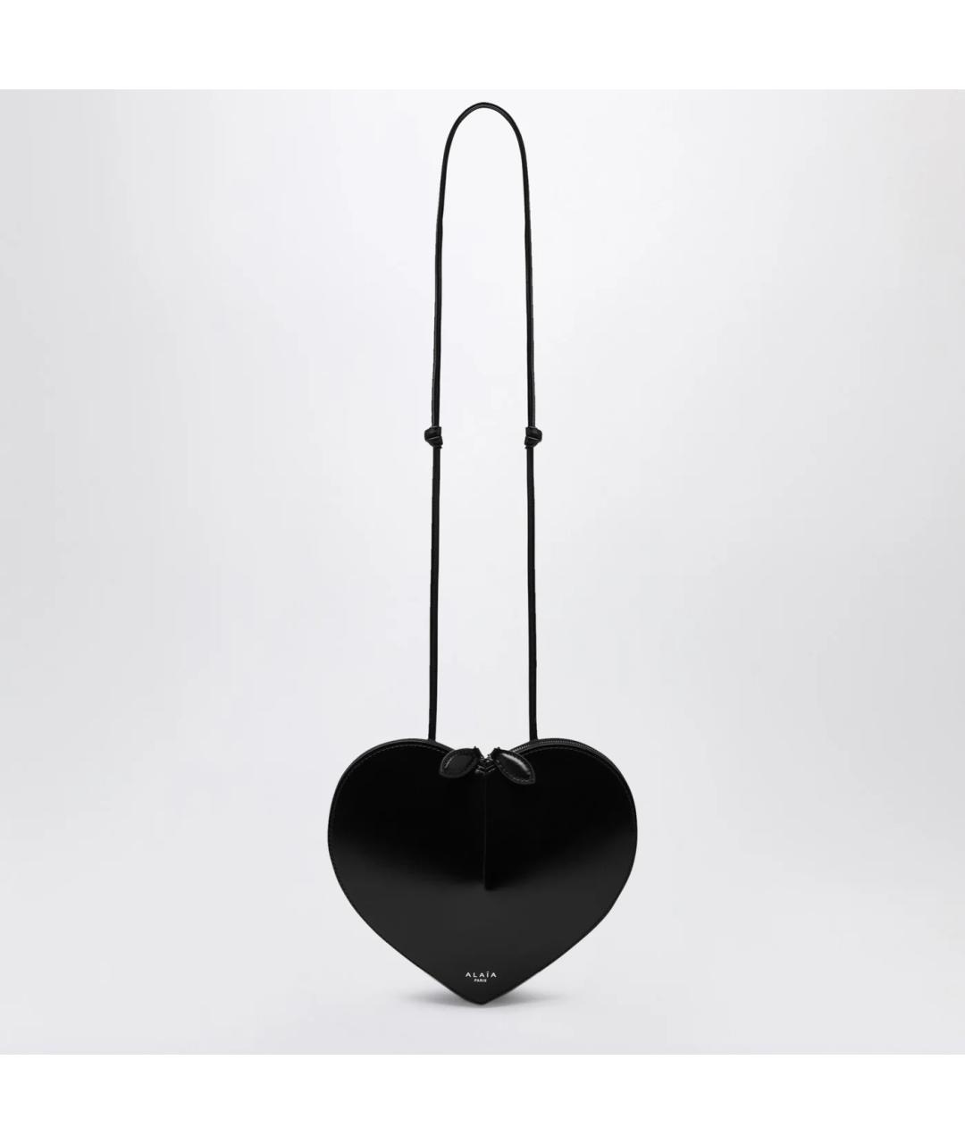 ALAIA Черная кожаная сумка через плечо, фото 3