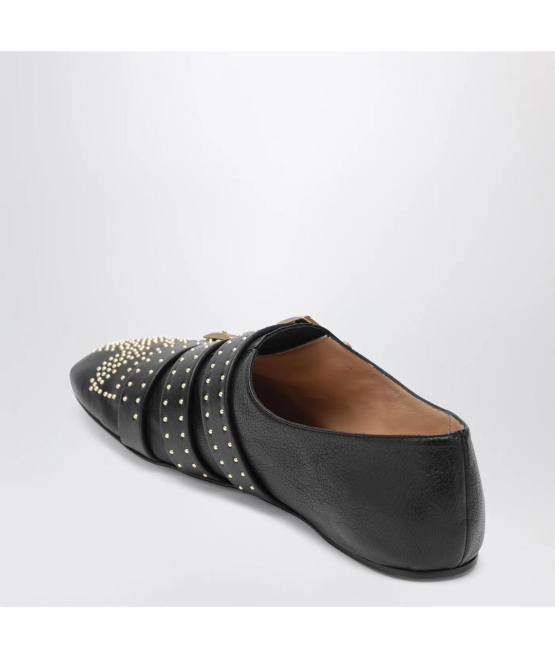 CHLOE Черные кожаные балетки, фото 2