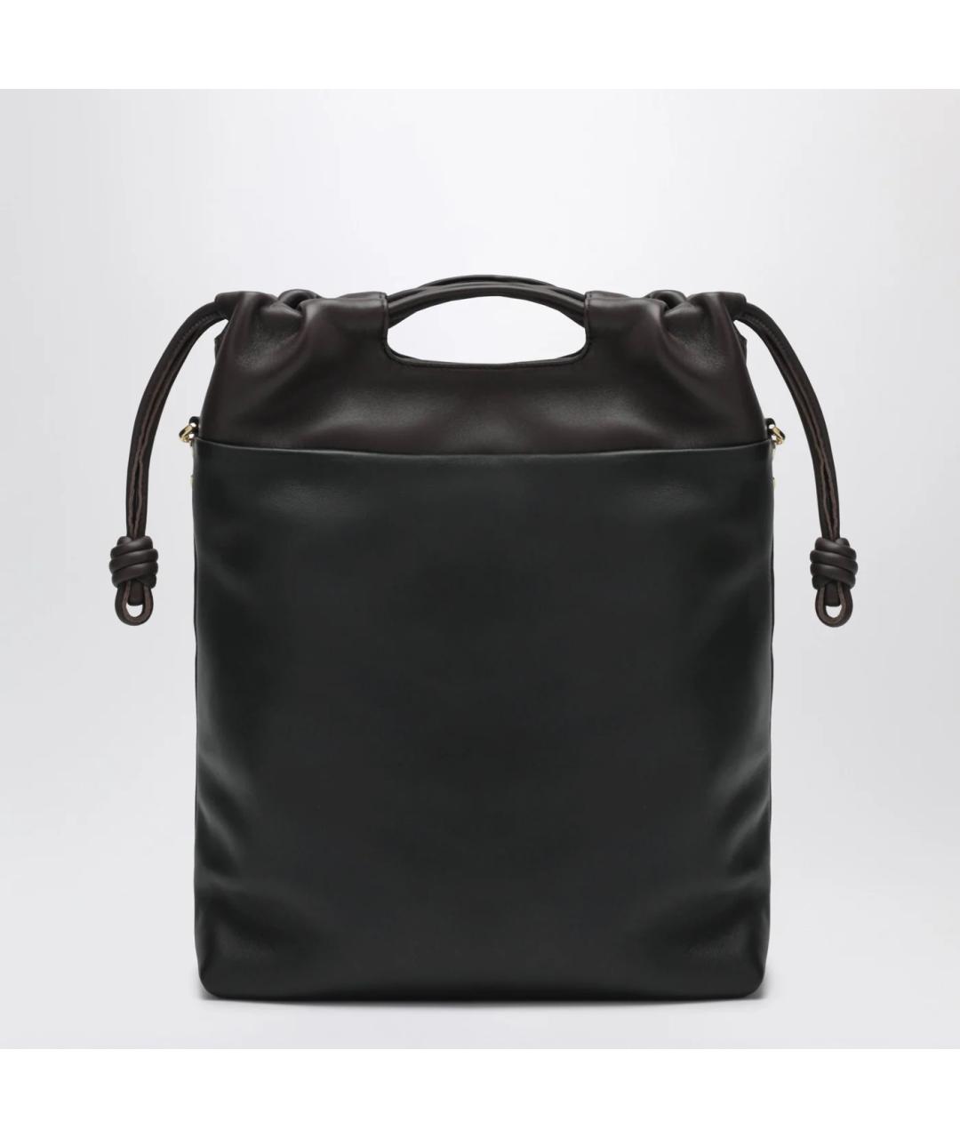 LOEWE Черная кожаная сумка тоут, фото 2