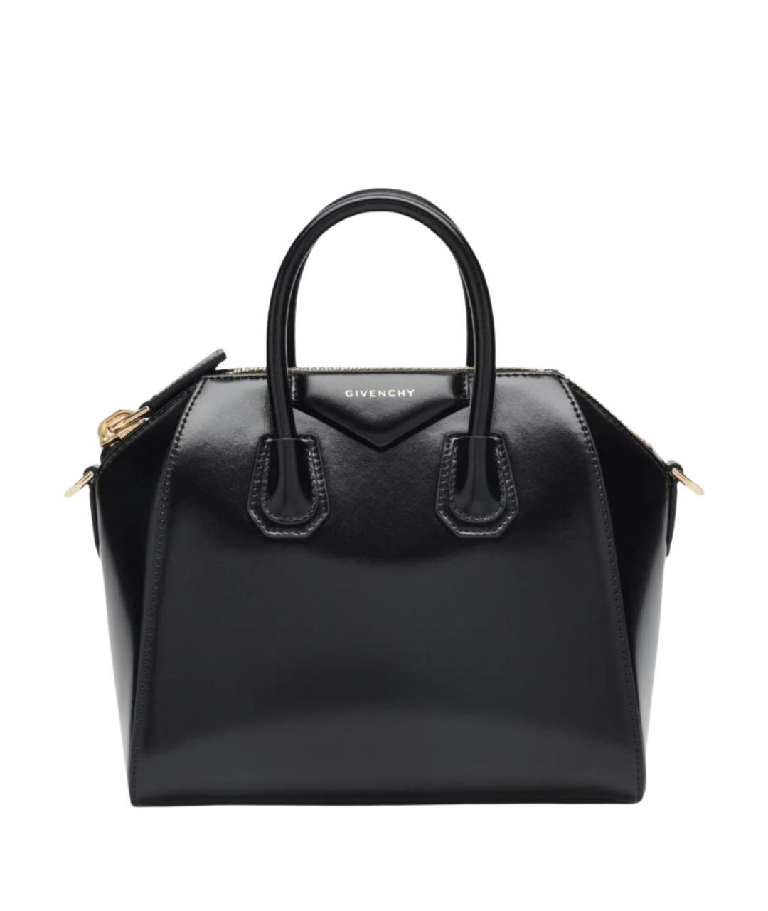 GIVENCHY Черная кожаная сумка тоут, фото 1