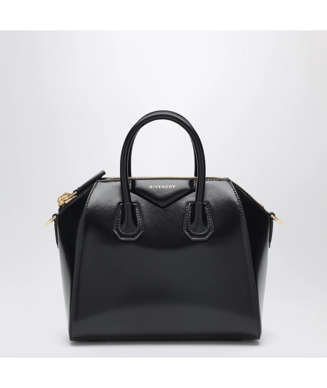 GIVENCHY Черная кожаная сумка тоут, фото 3