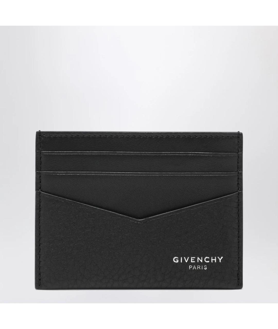 GIVENCHY Черный кожаный кардхолдер, фото 3