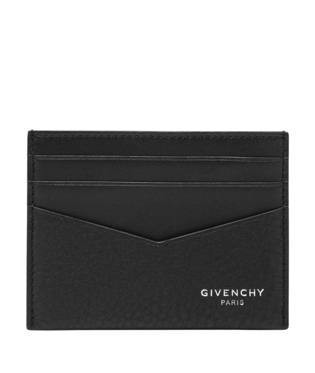 GIVENCHY Черный кожаный кардхолдер, фото 1