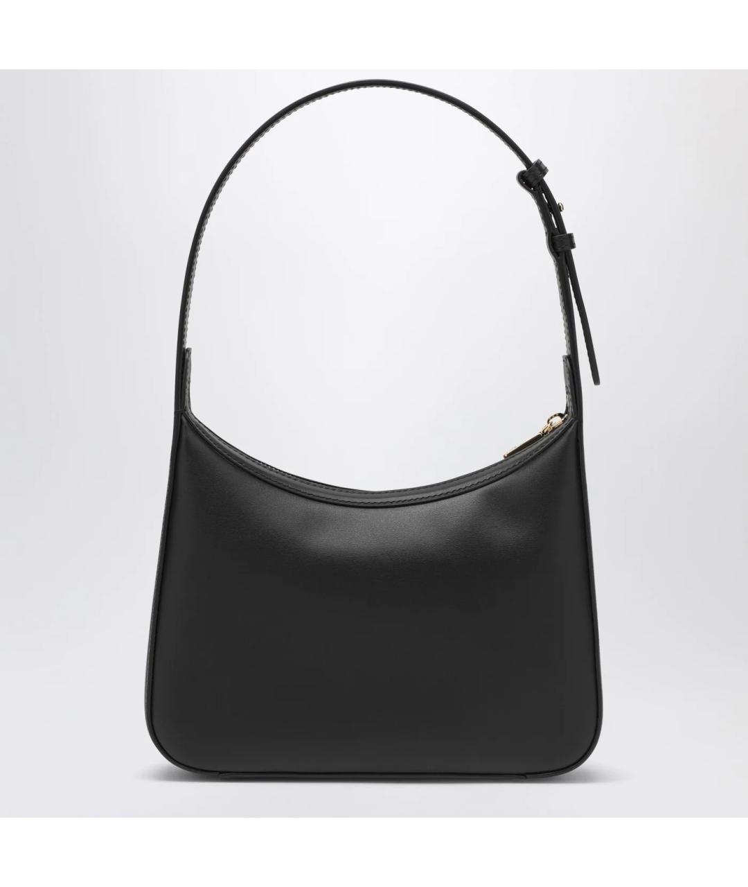 DOLCE&GABBANA Черная кожаная сумка через плечо, фото 2