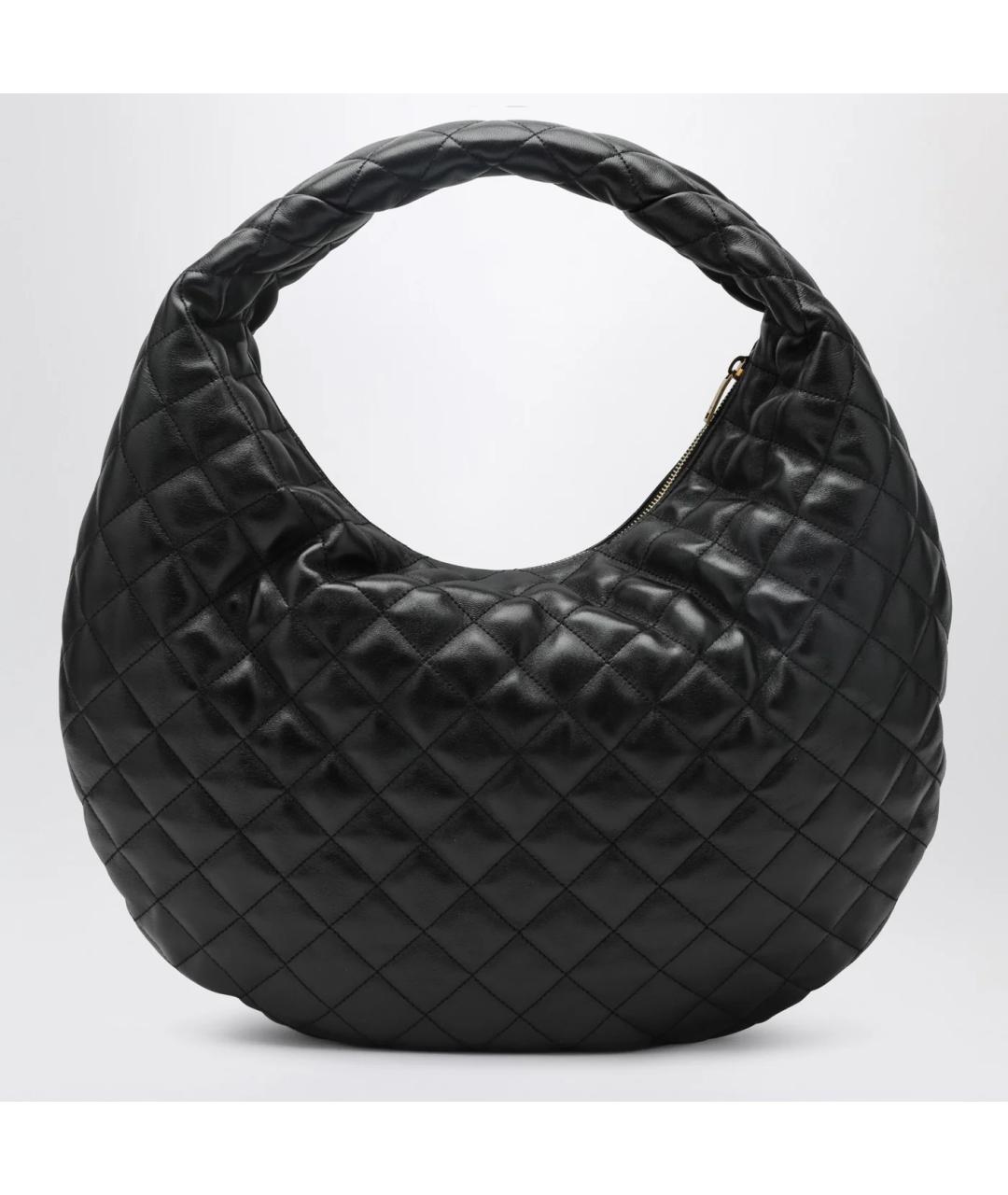 SAINT LAURENT Черная кожаная сумка через плечо, фото 2