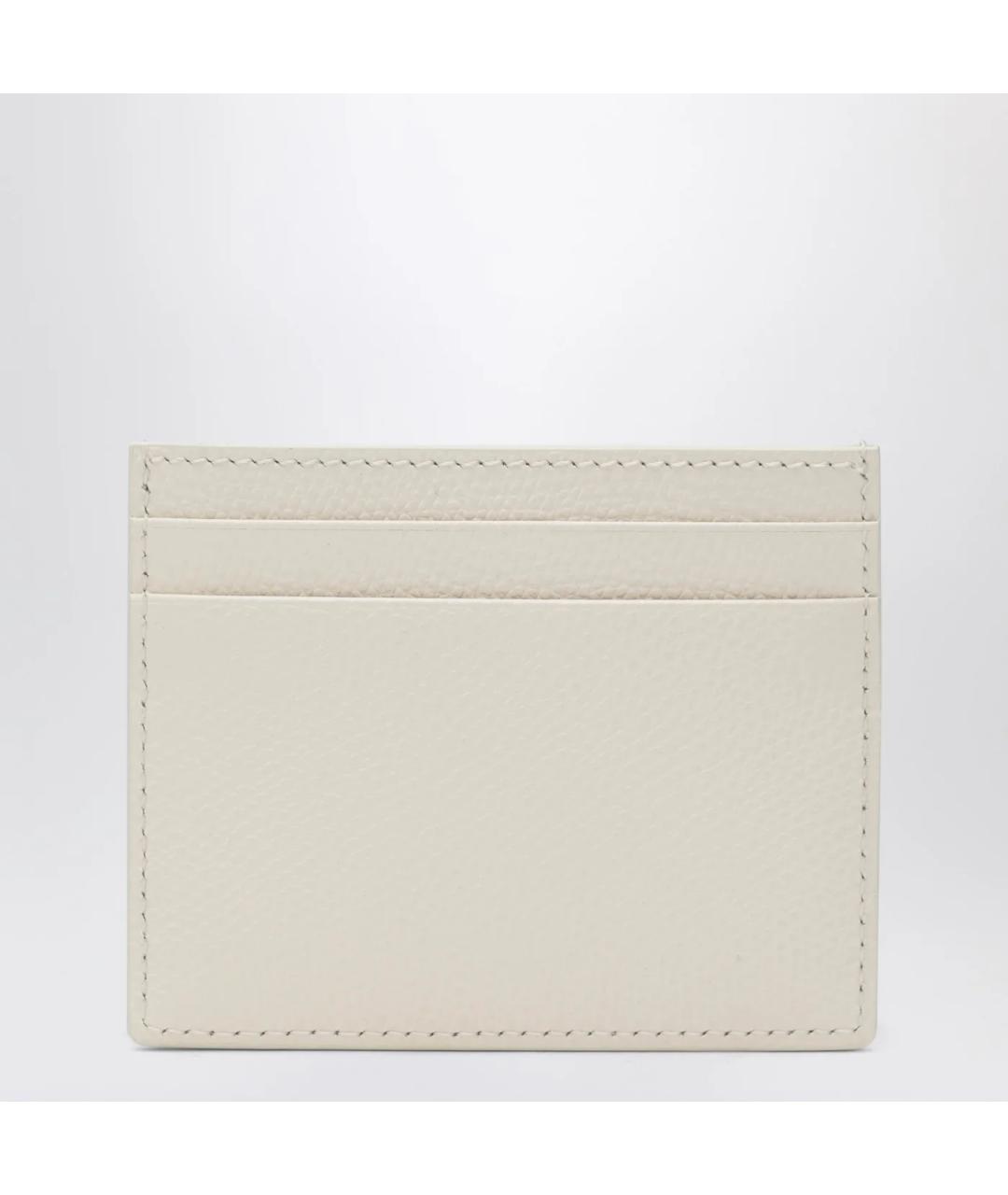 VALENTINO Белый кожаный кардхолдер, фото 2