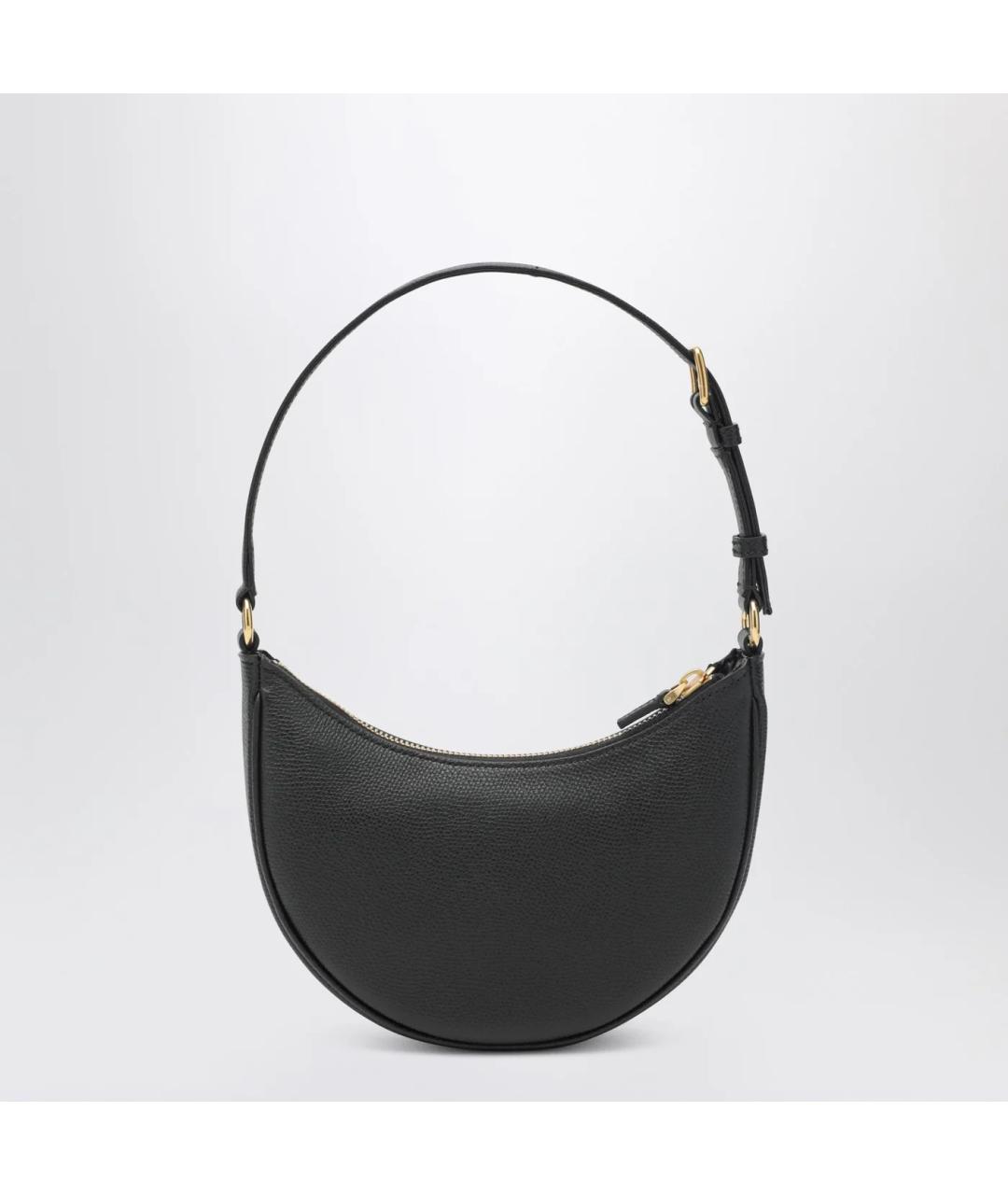 VALENTINO Черная кожаная сумка через плечо, фото 2