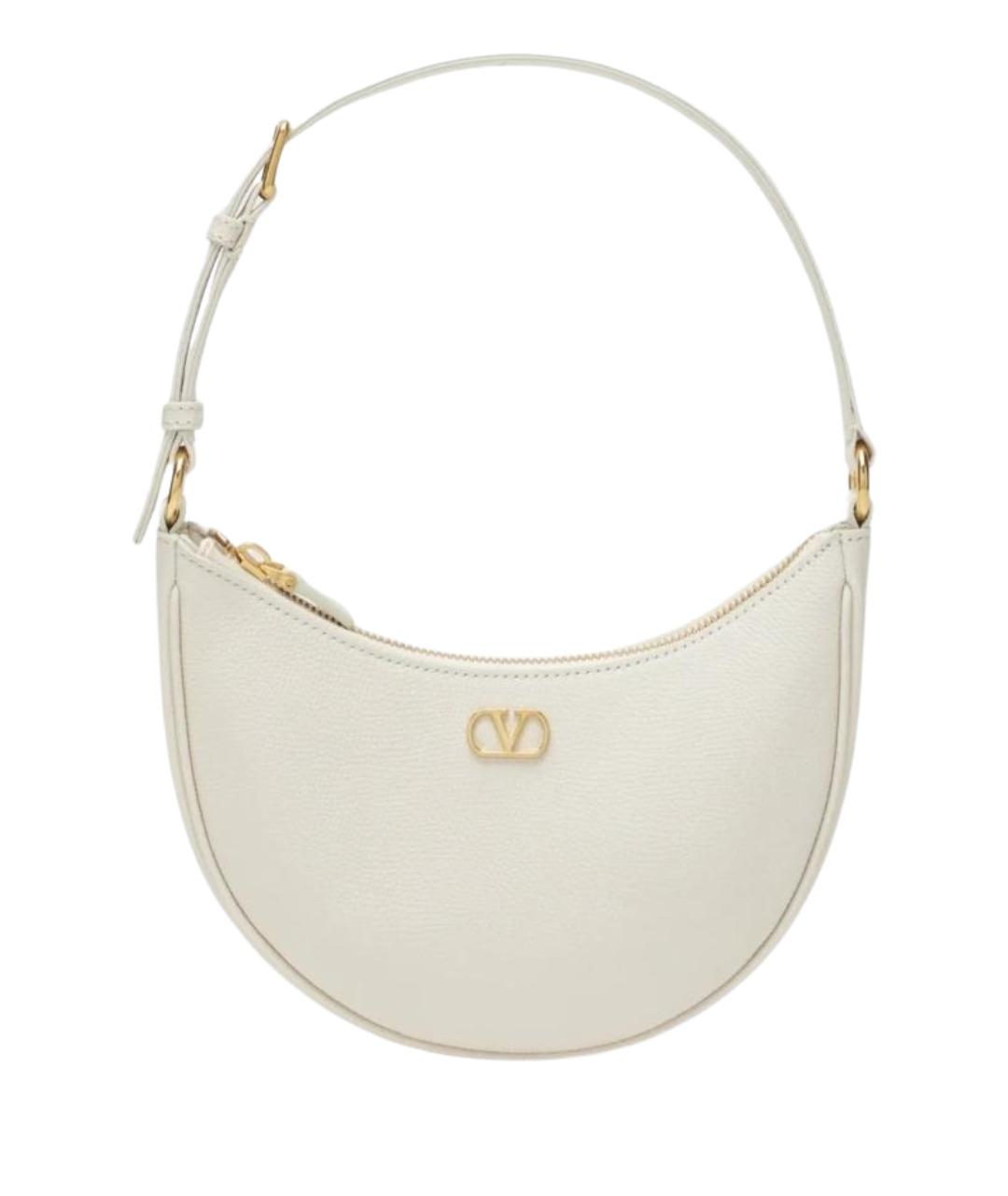 VALENTINO Белая кожаная сумка через плечо, фото 1