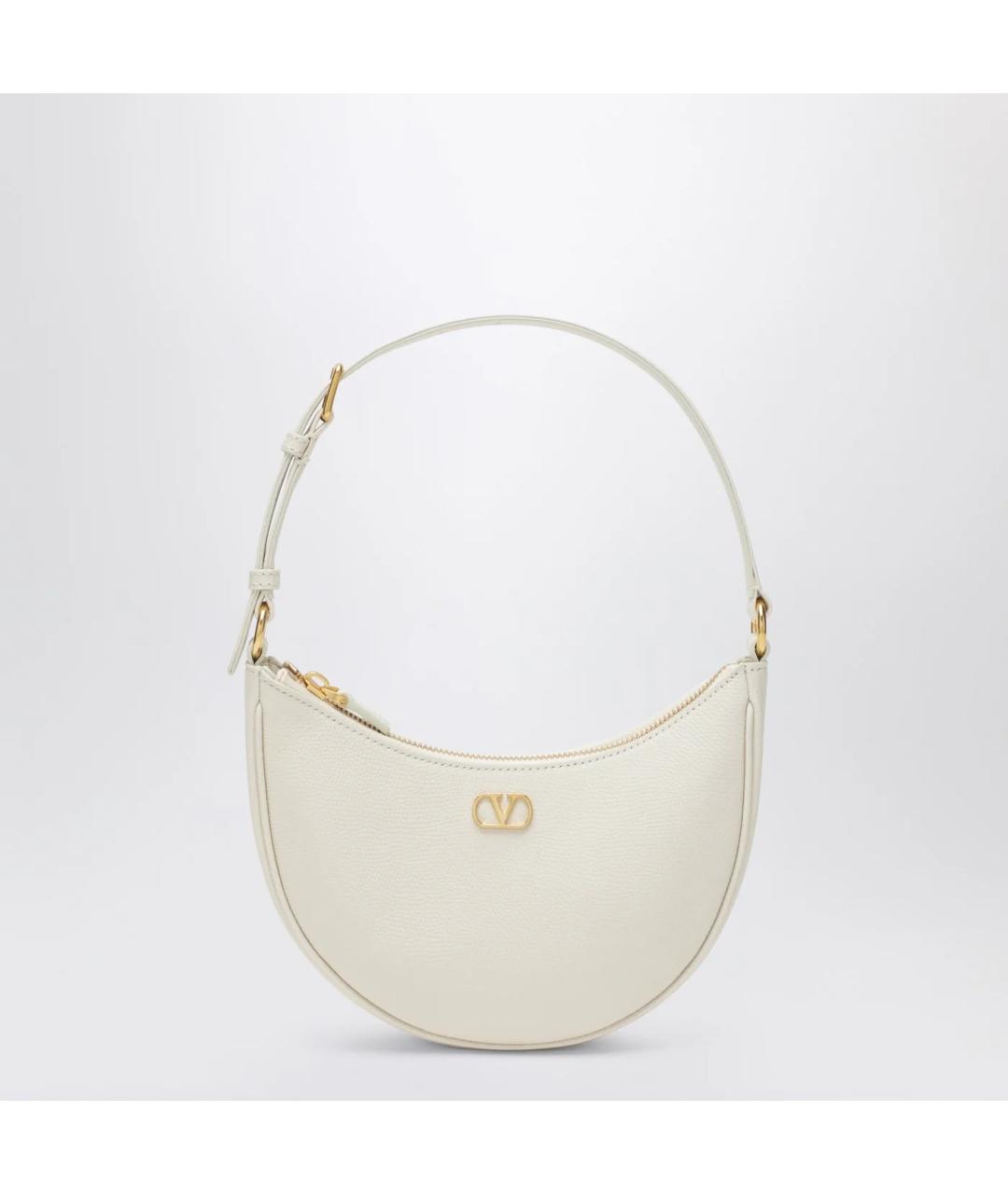 VALENTINO Белая кожаная сумка через плечо, фото 3