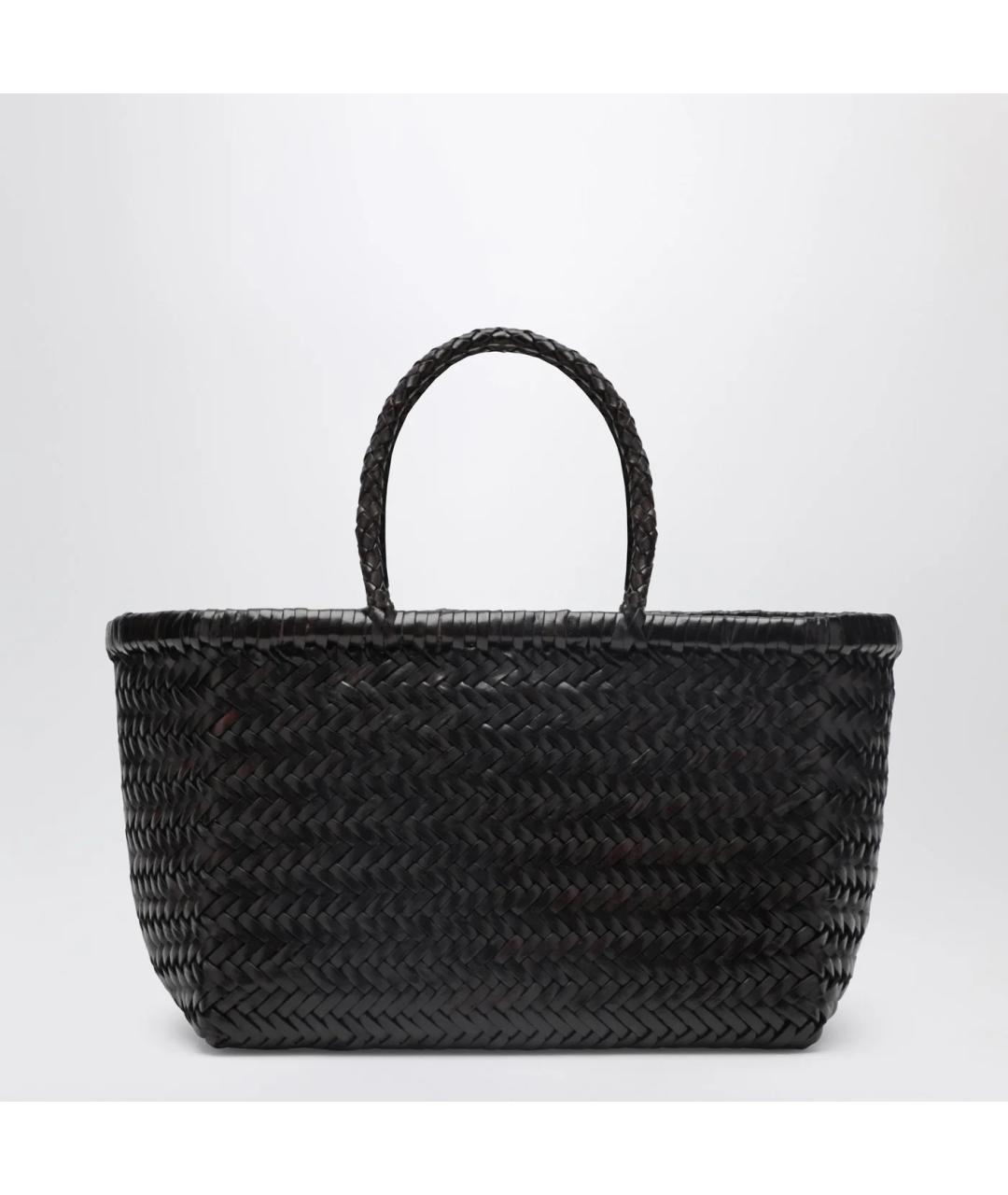 Dragon Diffusion Коричневая кожаная сумка тоут, фото 3